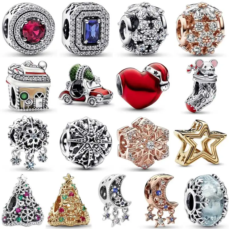 

100% 925 Sterling Silver Jewelry For Women Luxury Originales Designer Bracelets Beads DIY Charm Fine Beadeds Jewellry Femme Gift