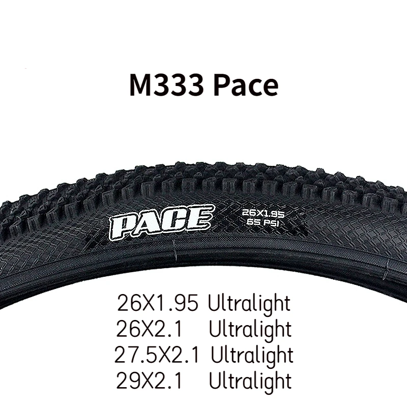 

M333 Pace Mountain Bike Tire 26/27.5/29 Inch Wear Resistant Ultra Light 60TPI Tire 27.5 29 * 2.1 MTB Cycling Tyres 26 27.5 29er