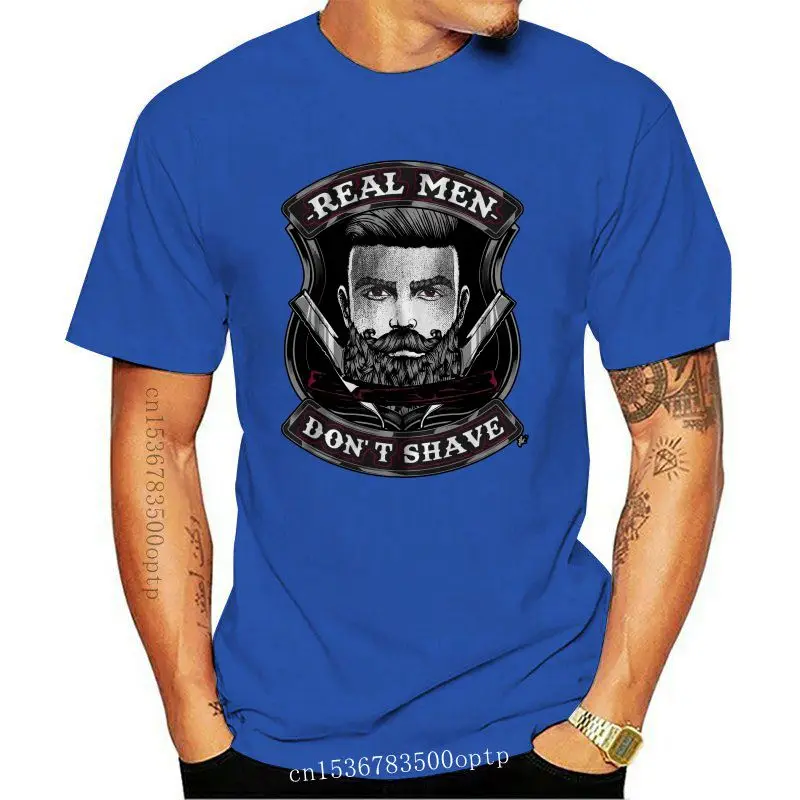 

Camiseta Hipster para hombres, prenda de vestir, a la moda, Real, no se afeita, acicalamiento de barba, novedad de 2021