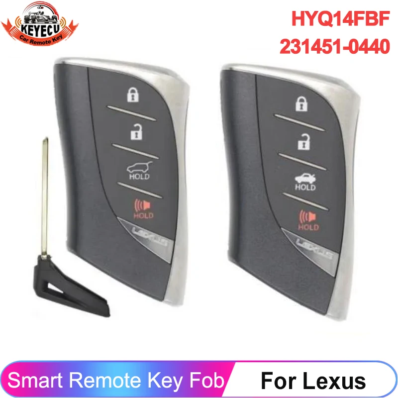 KEYECU HYQ14FBF P/N: 8990H-06010 смарт-ключ Remtoe FSK 314,3 МГц Fob для 2018 2019 2020 2021 LEXUS LS500 LS500h ES250 ES300h ES350