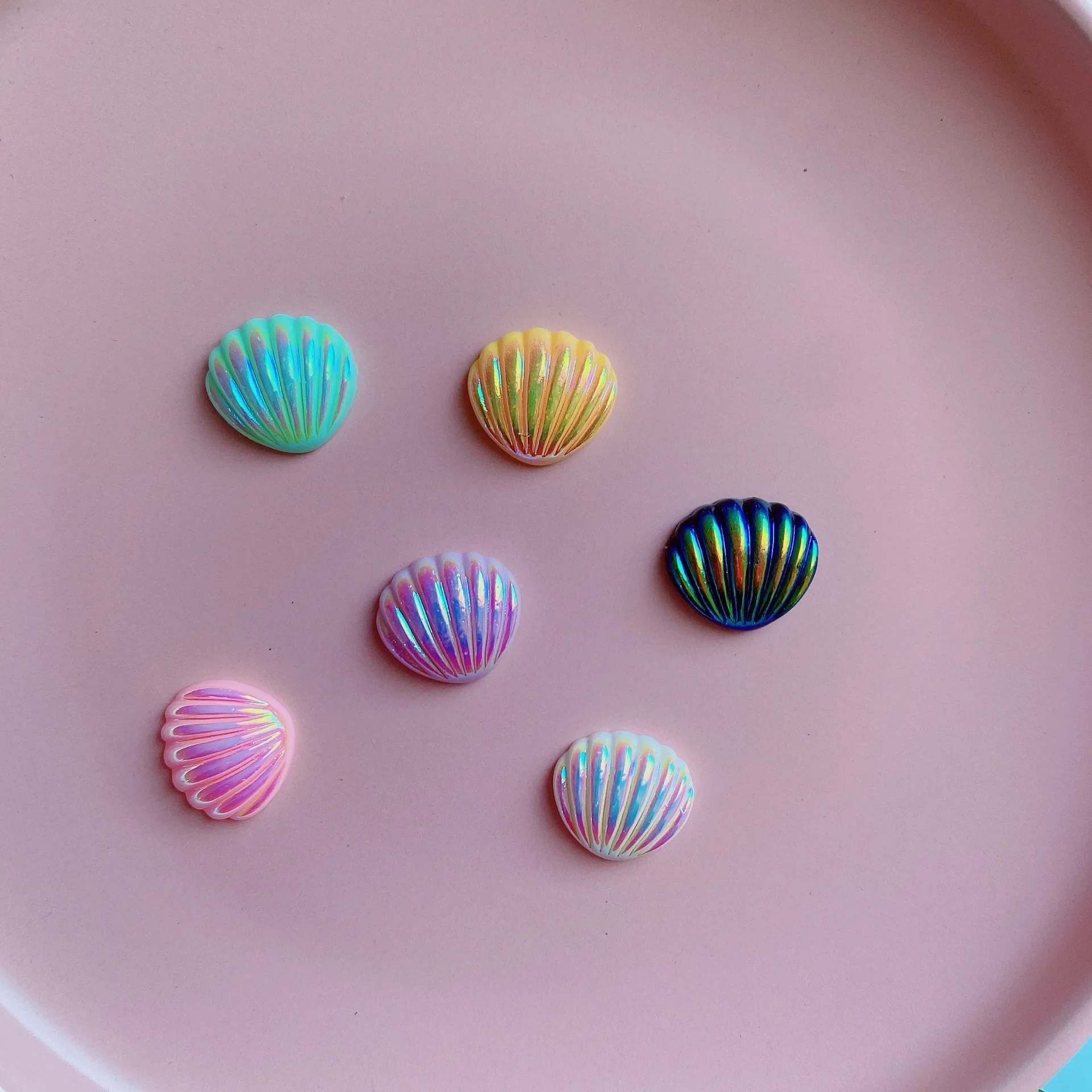 Кремовый клей сделай сам красочные ракушки аксессуары для волос материал чехол