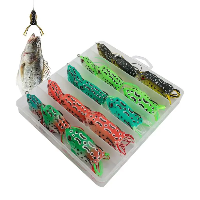 Приманки в виде лягушки приманки для рыбной ловли 15 шт. искусственная приманка