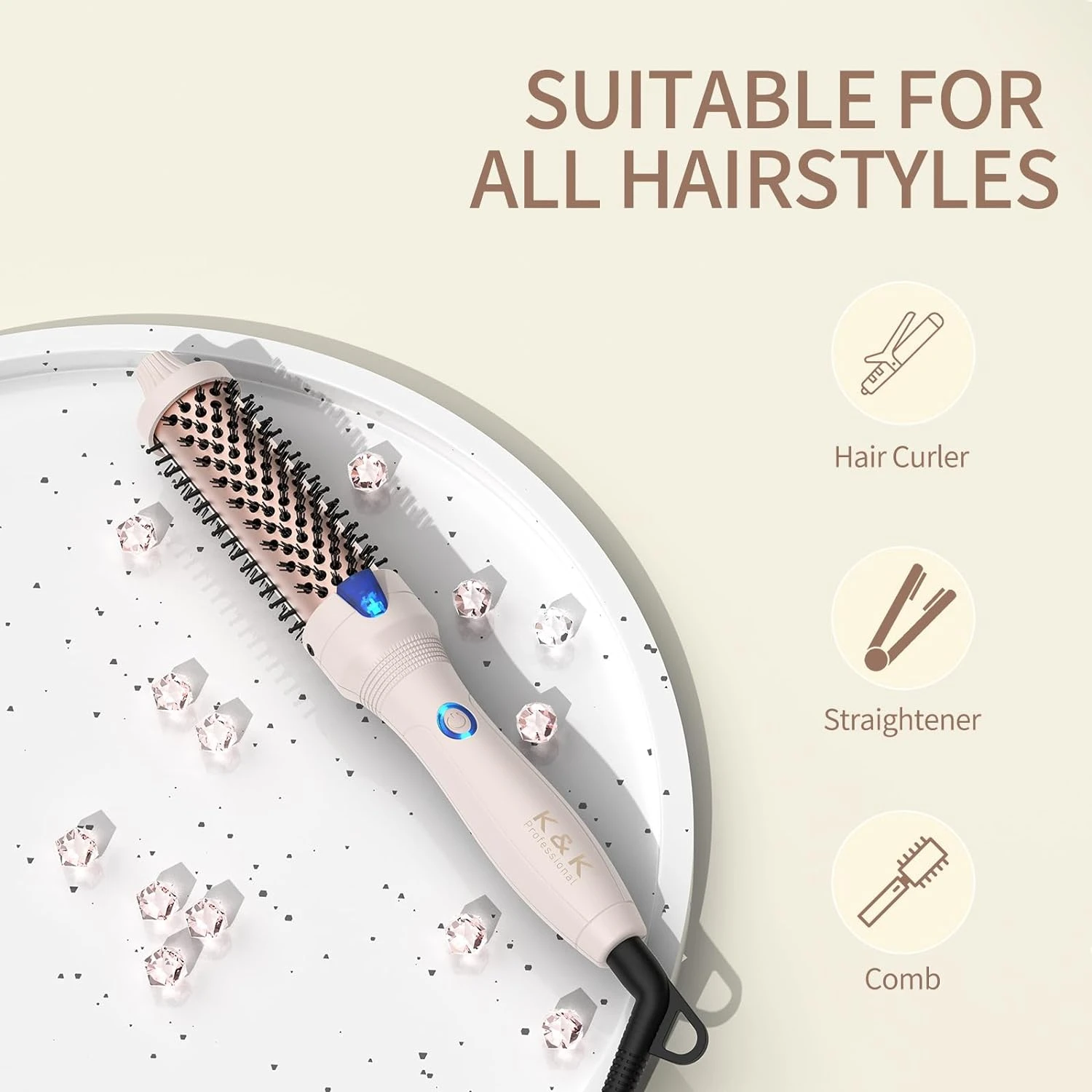 Не требует усилий. Потрясающе надувные и объемные локоны с помощью K&ampK