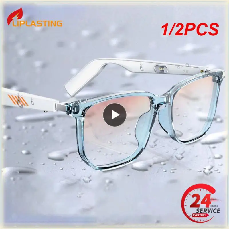 

1/2PCS Smart 3D Anti-Blue Voice Control Glasses Wireless Sunglasses Hands-Free Calling TWS Music Video Waterproof