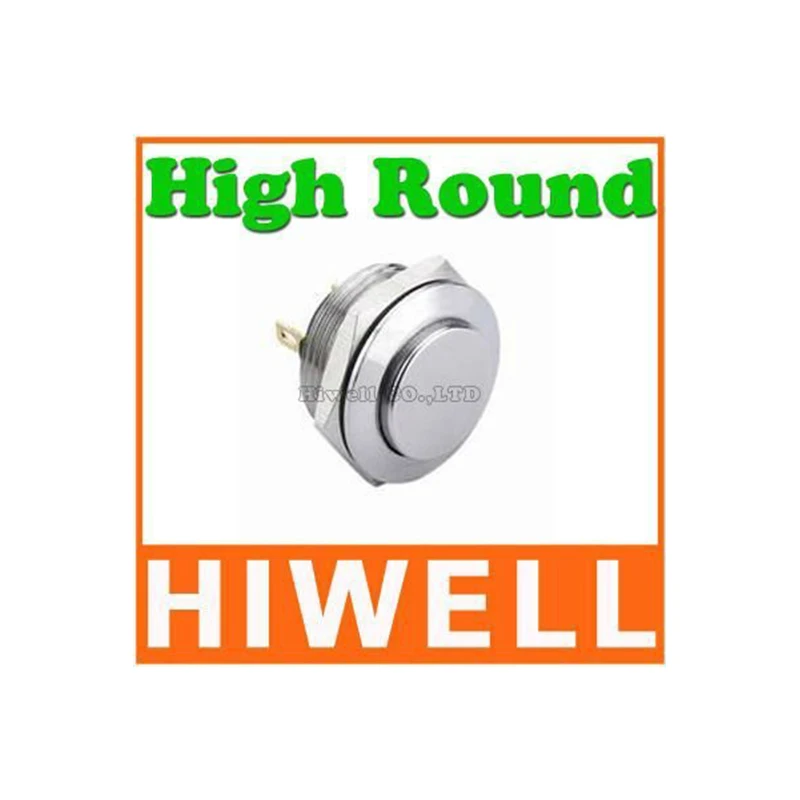 

19mm High Round metal pushbutton switch pin terminal