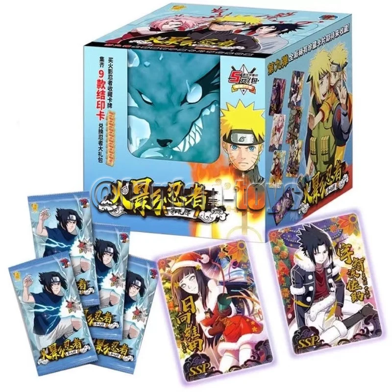 

5/25/100 Pcs Naruto Anime Card Shippūden Kakashi TCG SR Rare Trading Cartoon Collection Cards Battle Carte for Children Gift Toy