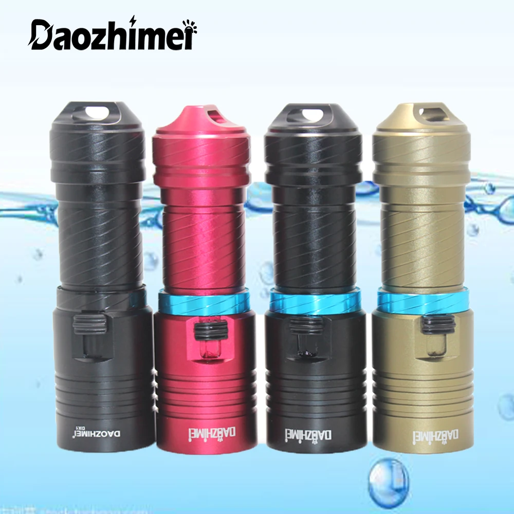 Портативный фонарик для дайвинга L2 5000 люмен 100 метров