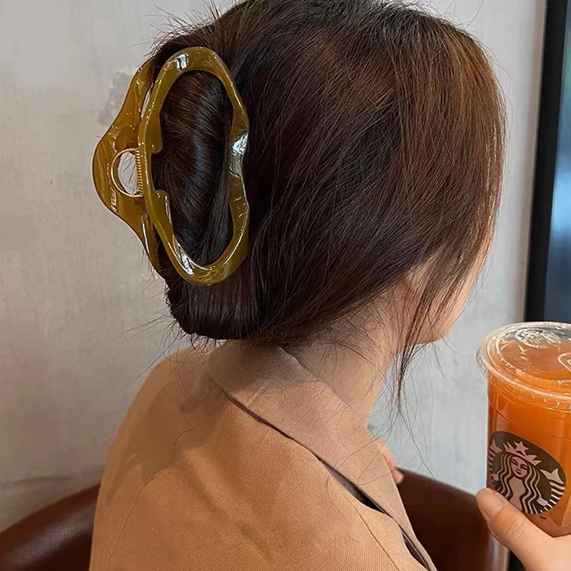 

Большие искусственные заколки для волос, полые аксессуары для волос