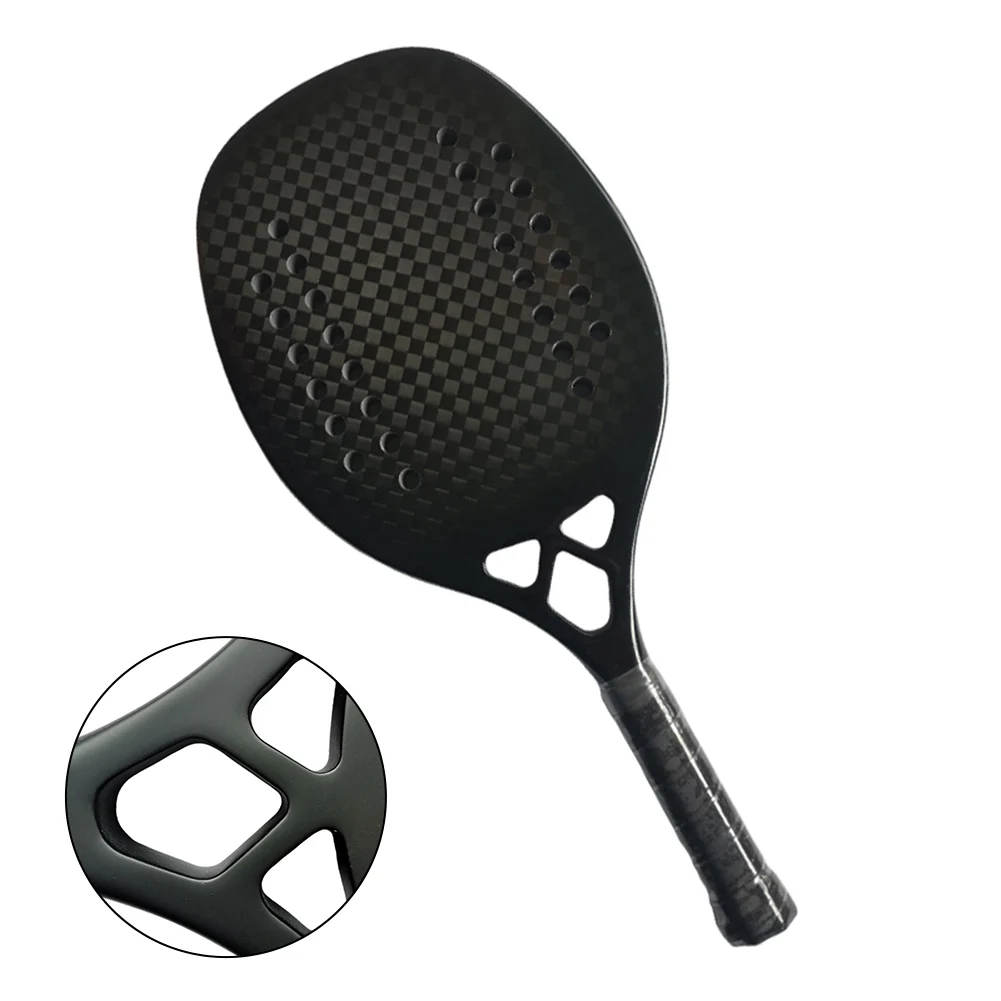 1pcs Beach Tennis Racket 18K Carbon Fiber Beach Tennis Paddle EVA Core Accurate Ball Control Racquet Beach Tennis Paddle Racket