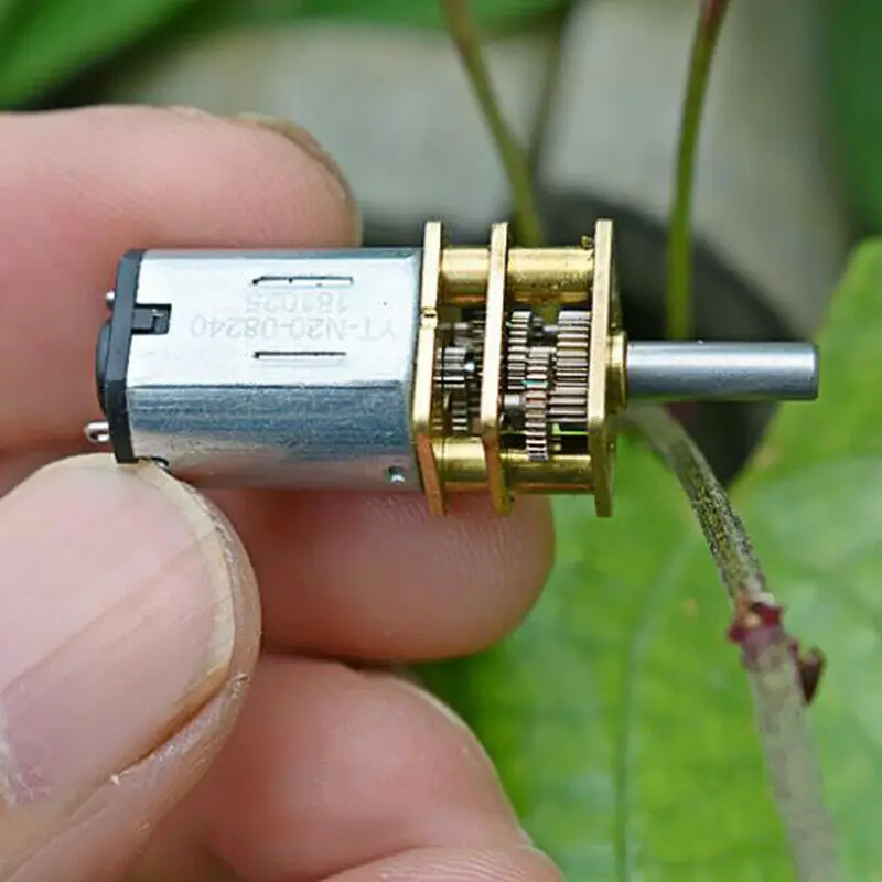 DC 5V-12V 9V 56RPM медленная скорость N20 полностью Металлическая фотография для робота-автомобиля