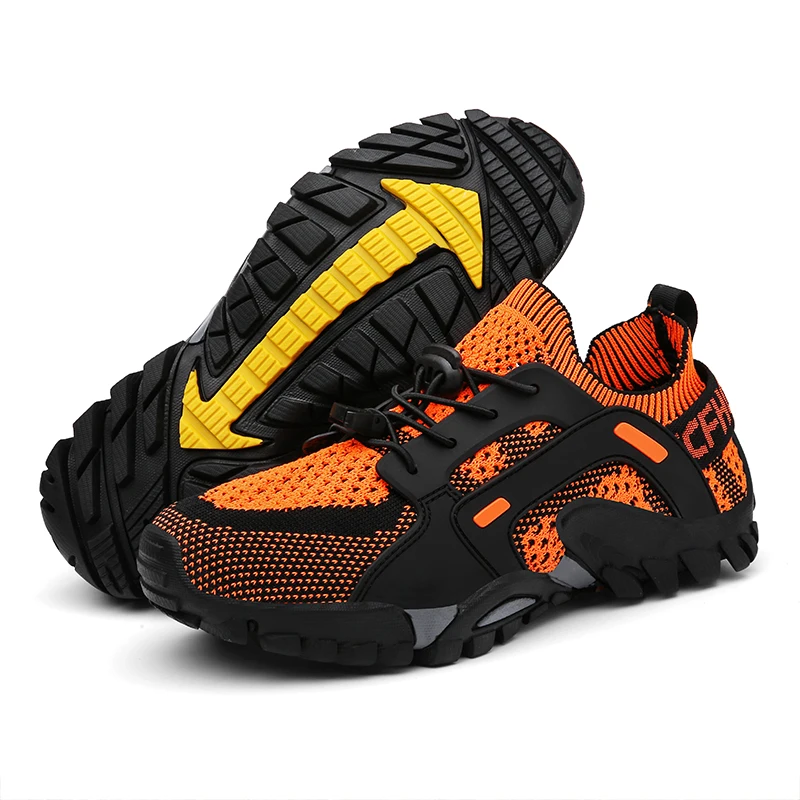 

DAFENP Men Non-slip Durable Trekking Upstream Aqua Shoe Professional Elastic Quick Dry Comfortable Seaside Water Sport Sneakers