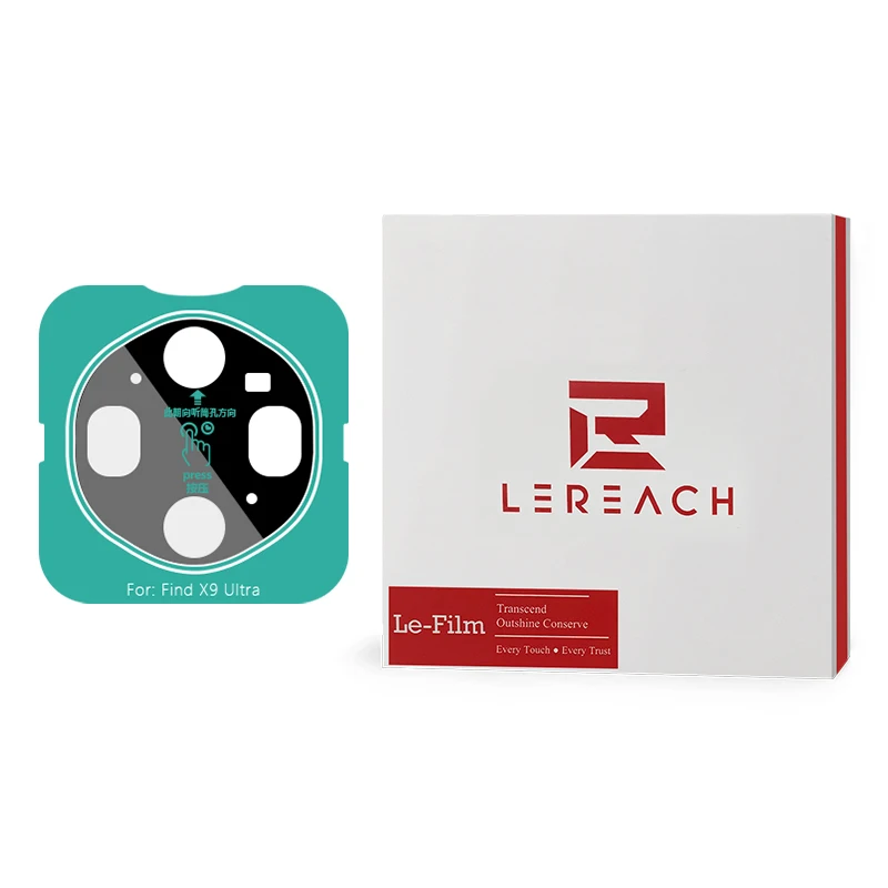 Защитная пленка Lereach TF для OPPO Find X9 Ultra 5G, 2 шт., ультратонкая, закаленное стекло, защита экрана и камеры (art.: 3920da2de8689) - 3920da2de8689