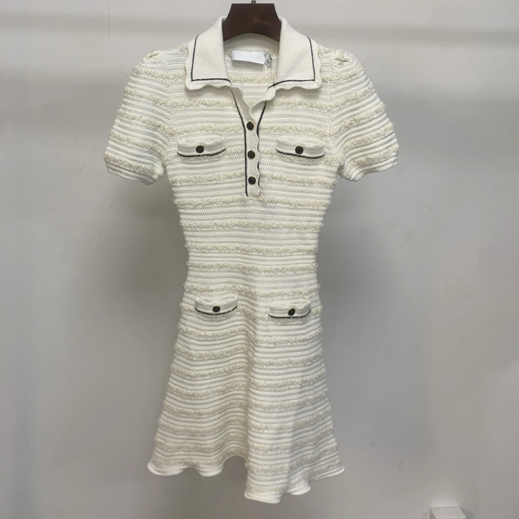 

2022 Spring and Summer New Elegant Fashion Dress Luxury High-end Custom Celebrity Knitted Dress Women