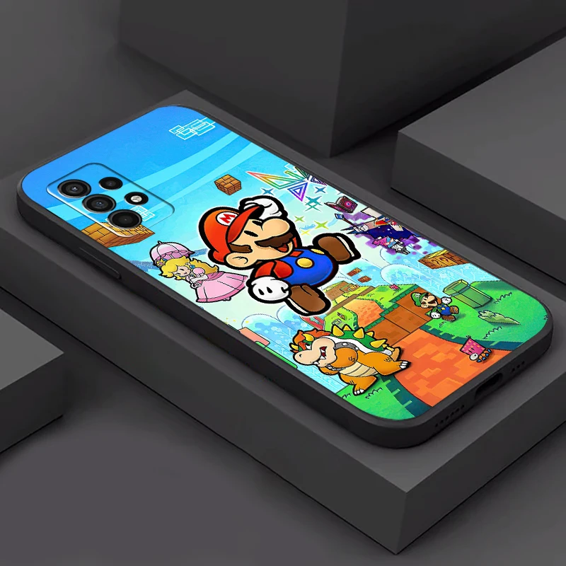 

Super Mario Phone Case For Samsung Galaxy S20 S20FE S20 Ulitra S21 S21FE S21 Plus S21 Ultra Black Silicone Cover Soft