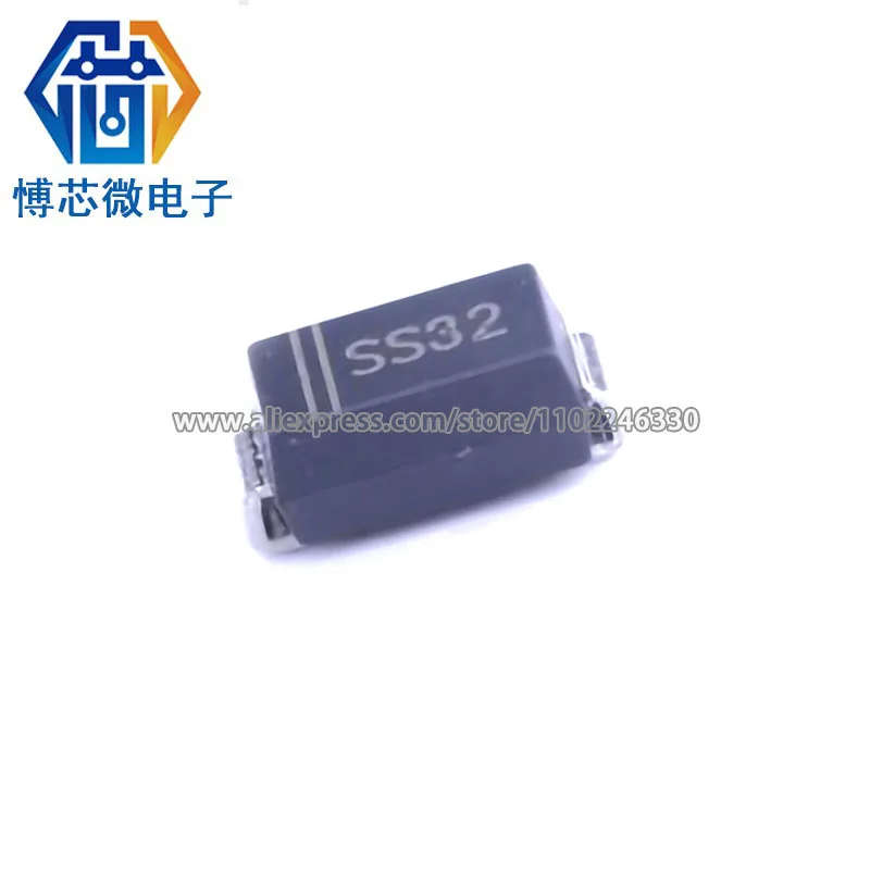 [100 шт.] SS32 SS 32 SMD SMA(DO-214AC) Диод Шоттки