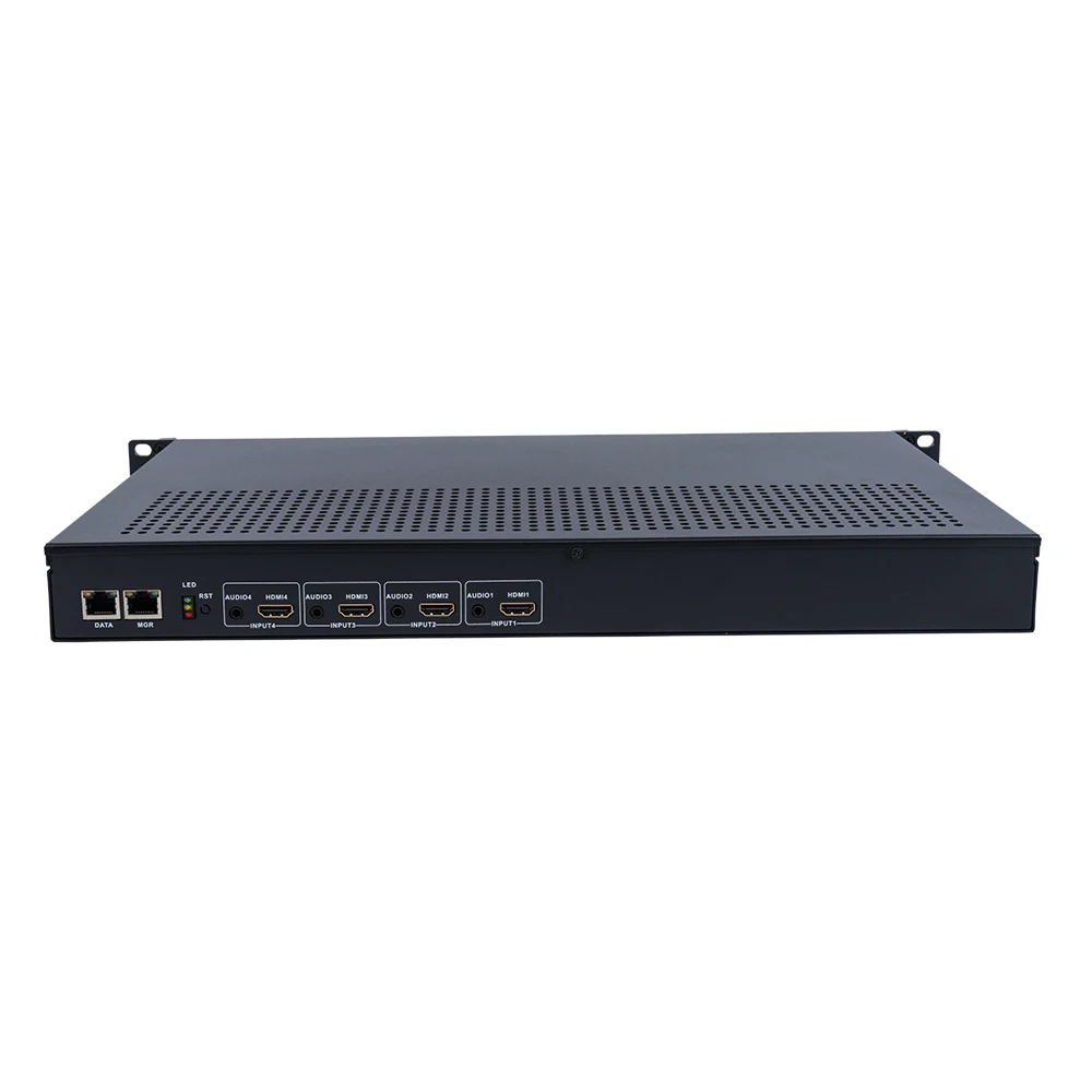 

HWCODEC 1U 4 Channels HDMI Video Encoder H264 H265 1080P IPTV Encoder Compatible With ONVIF SRT RTSP RTMP RTMPS HLS RTMP UDP