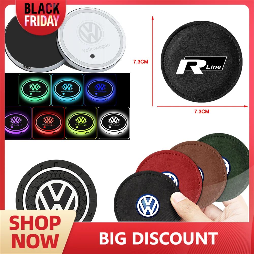 Автомобильная противоскользящая подставка для чашки с водой 2 шт. напитков Volkswagen