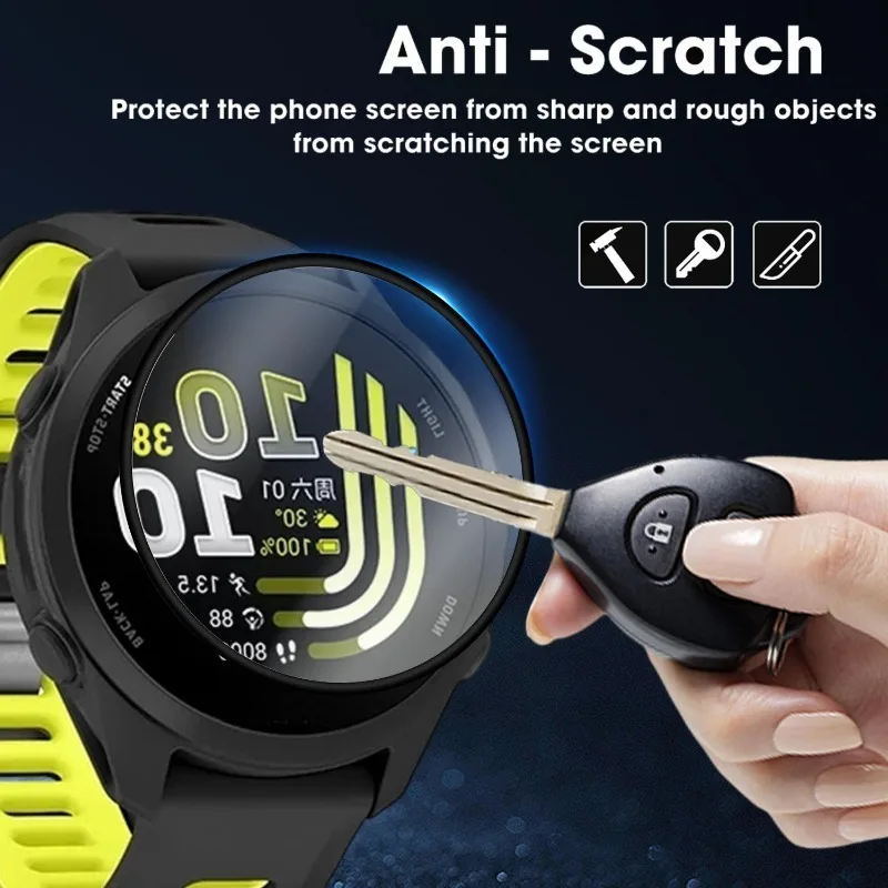 Фото Защитная пленка для экрана с 3D-изогнутой поверхностью для Garmin Forerunner 70/170, защита от царапин, HD, полное покрытие, защитная пленка для экрана Forerunner 170/70 №2