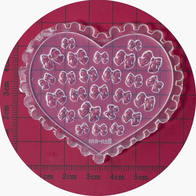 

N1HE 3D Heart Bows Silicone Mold Nail Art Carving Mold Suitable for Diy Nail Art Decoration Supplies Nail Template Nail Tool