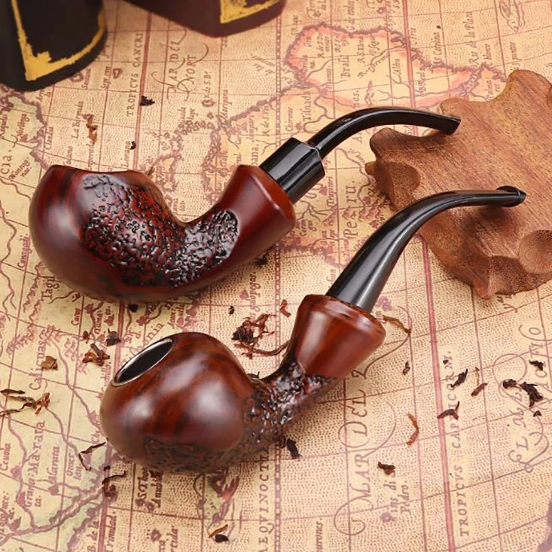 

Carved Resin Pipes Chimney Filter Smoking Pipe Tobacco Pipe Cigar Gifts Gift Grinder Smoke Mouthpiece Cigarette Holder
