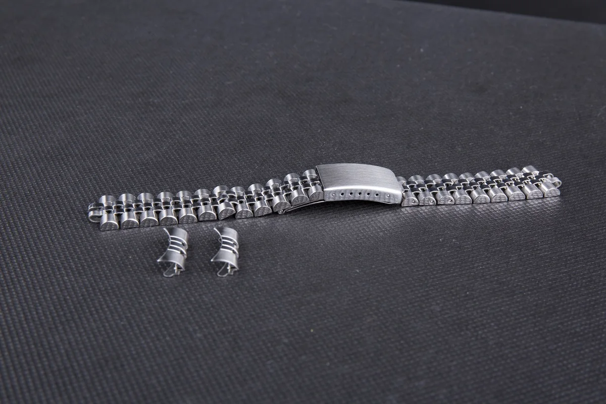 18mm 19mm 20mm Sliver Gold 2 Tone Gold Stainless Steel Jubilee Watch Strap Band Bracelet Fit For SKX007 SKX005 RLX Watch