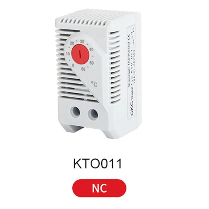 Фото DT17 для SINOTIMER KTO011 Мини-термостат для шкафа, механический регулятор температуры 0-60 ° C для охлаждения вентилятора фильтра обогревателя №1