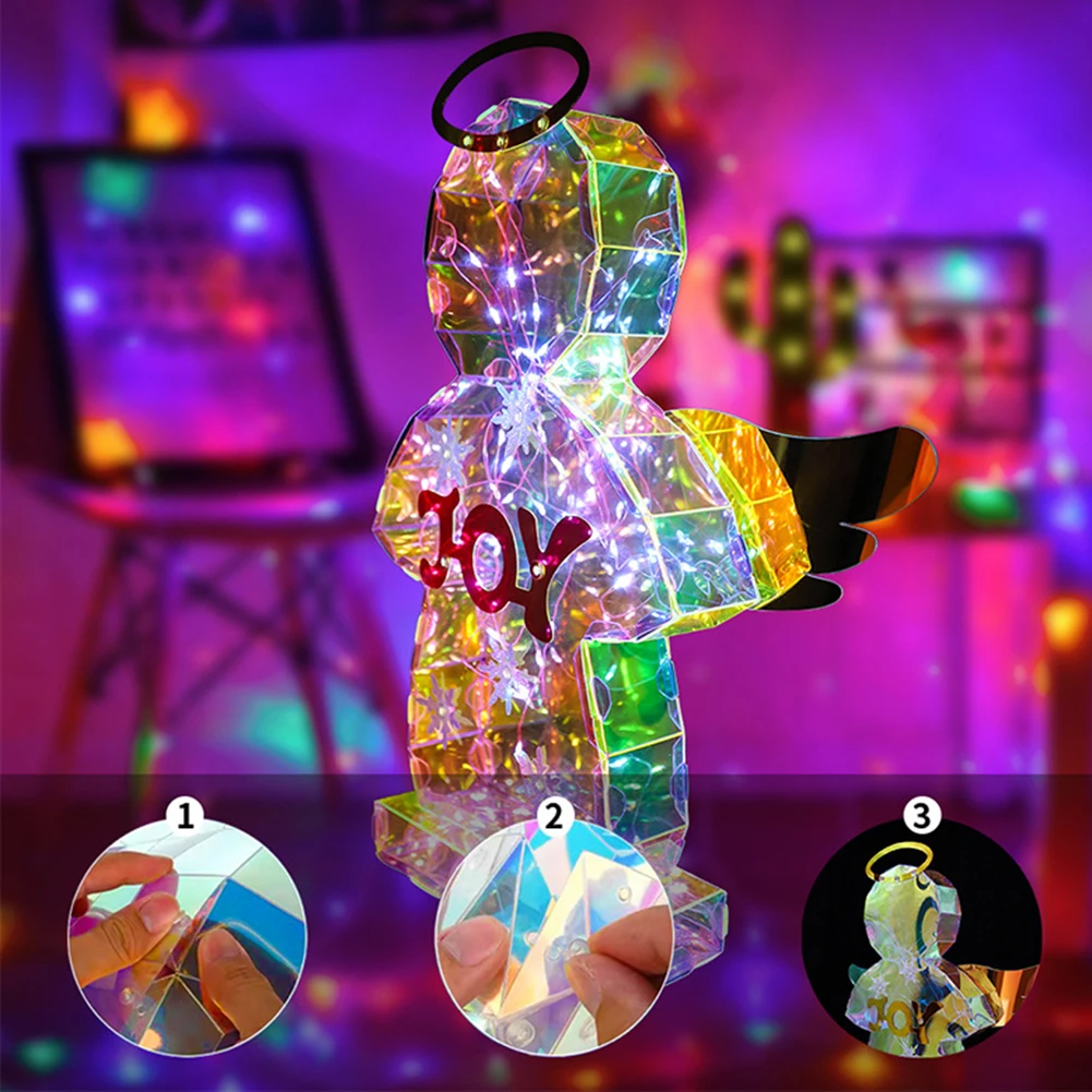 Светодиодные призматические радужные фонари переливающийся призматический