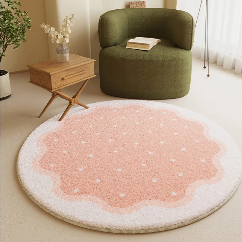 

Round Carpet for Living Room Soft Home Decoration Children's Bedroom Plush Mat Large Area IG Cloakroom Rug ковер Tapis 러그