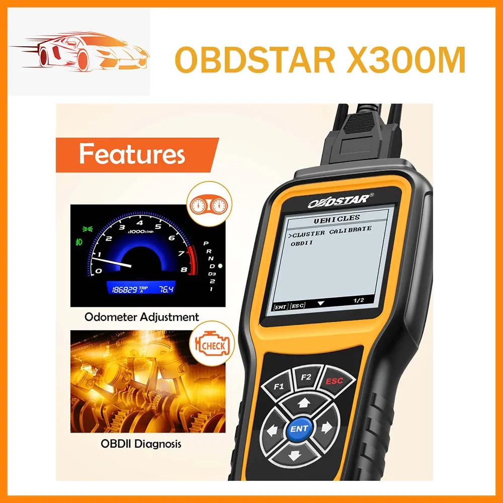 Новинка 2023 года, специальный инструмент для настройки калибровки кластера OBDSTAR X300M и поддержка OBDII Для Me-rced-es B-en-z и коридора
