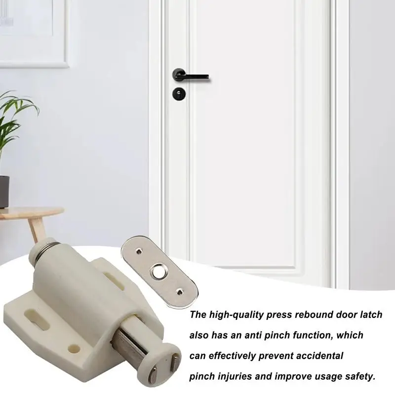 Кнопочная защелка для шкафа Прочная кнопочная Магнитная пресс-защелка