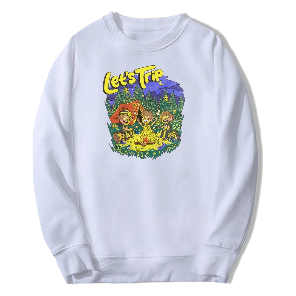 Sturniolo Triples Let's Trip Merch Толстовка для костра с круглым вырезом и длинными рукавами