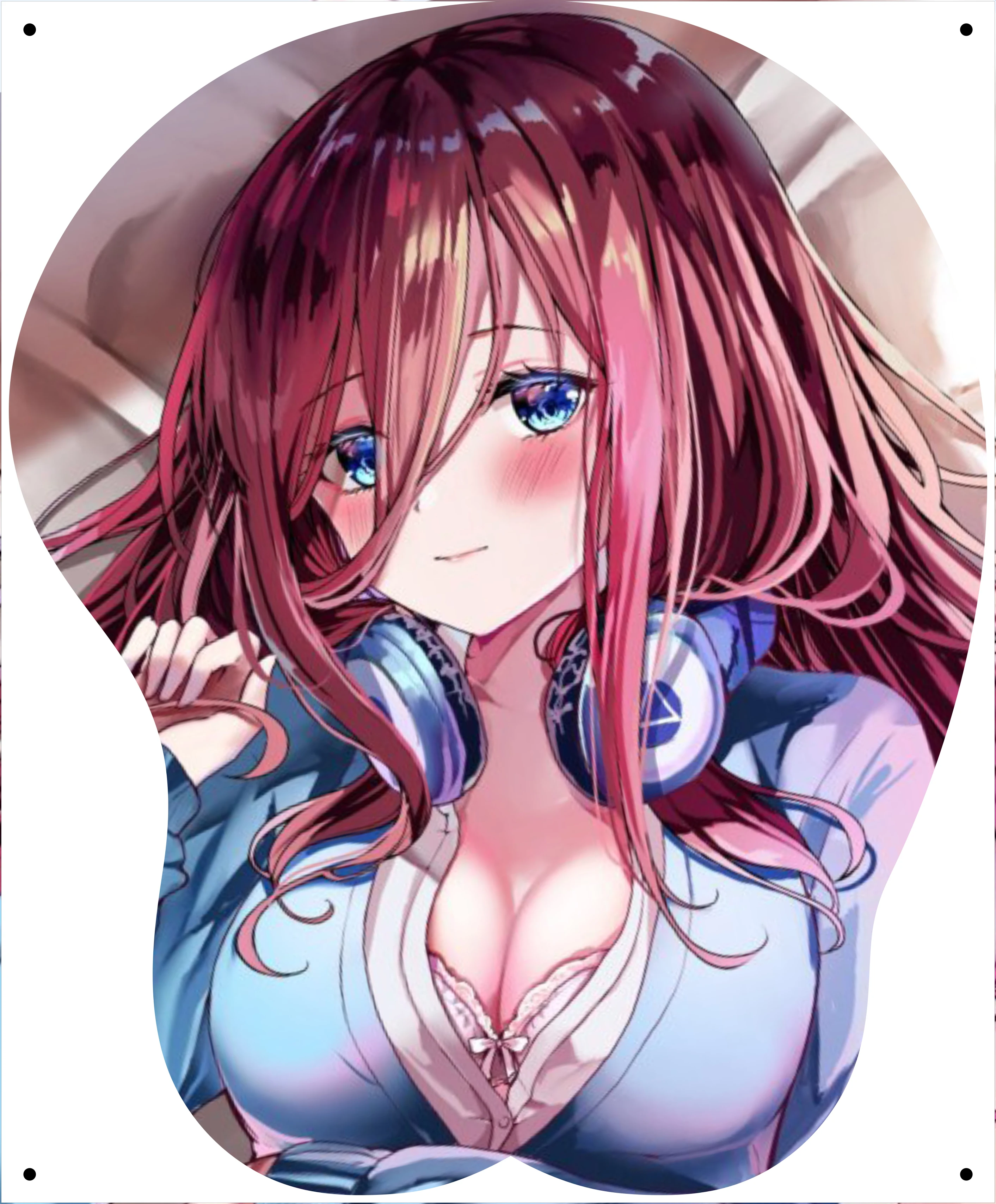 

Nakano Miku Big Breasted Mouse Pad 3D Chest Adult Silicone Belt Wrist Drag Pad Game Cute Cartoon Anime