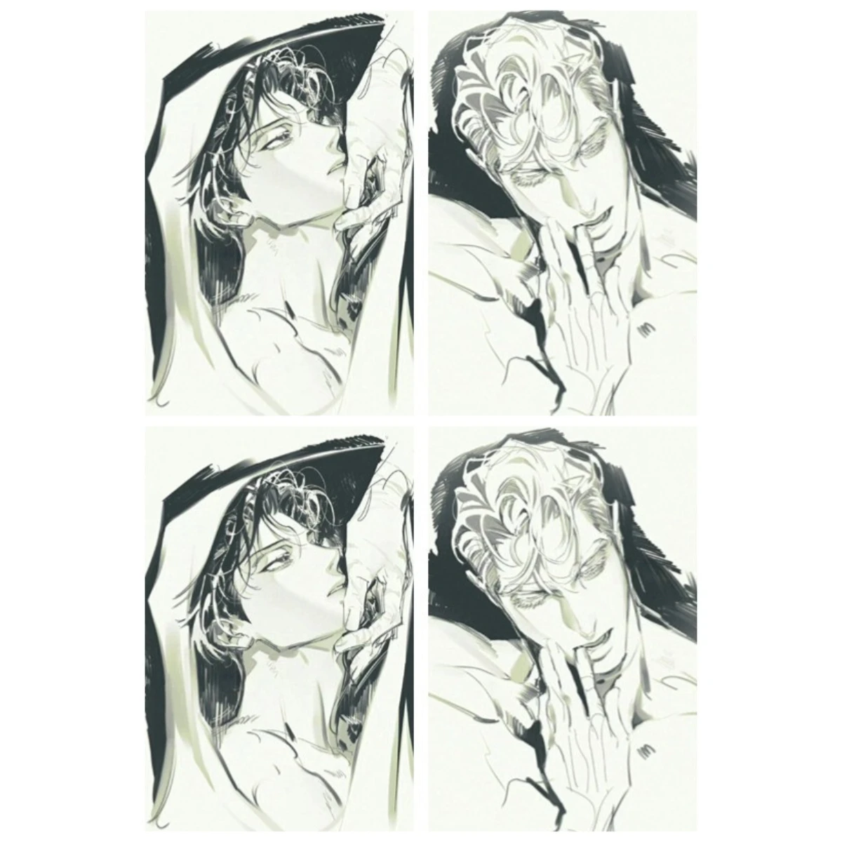 

Набор стикеров аниме Rose and Champagne 10 шт