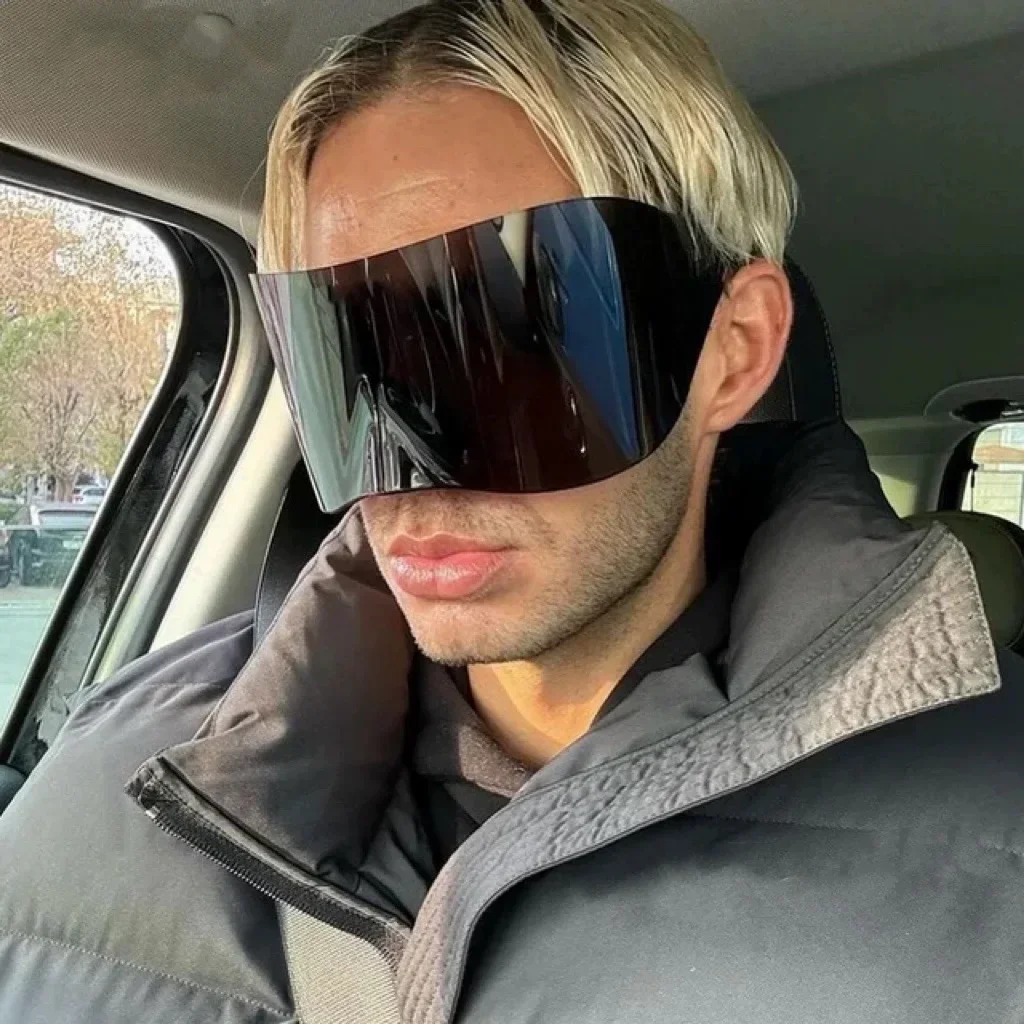 Мужские солнцезащитные очки в стиле панк Y2K