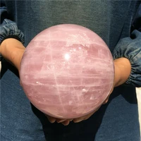 natural rose quartz ball quartz crystal ball reiki healing