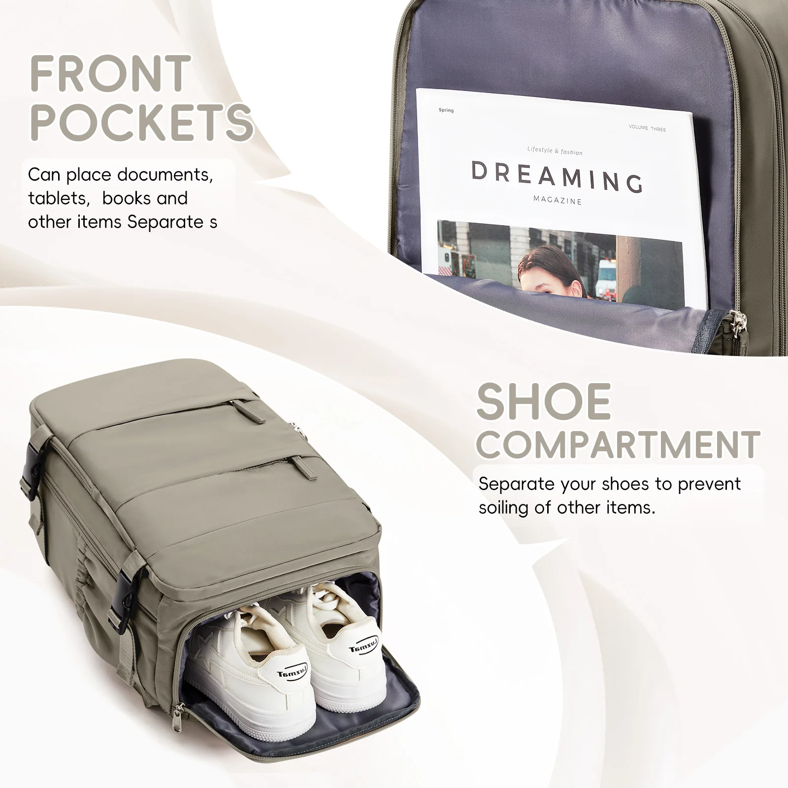 Нейлоновый рюкзак унисекс для мужчин в повседневном стиле на воздушной подушке с