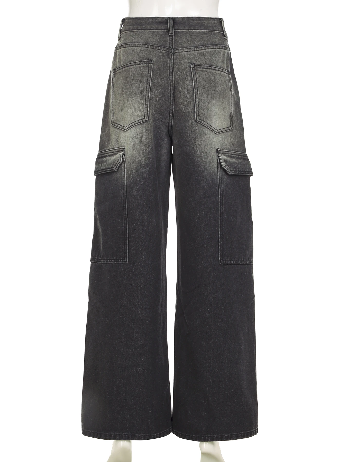 Rockmore уличная одежда джинсы на молнии повседневные свободные джинсовые брюки