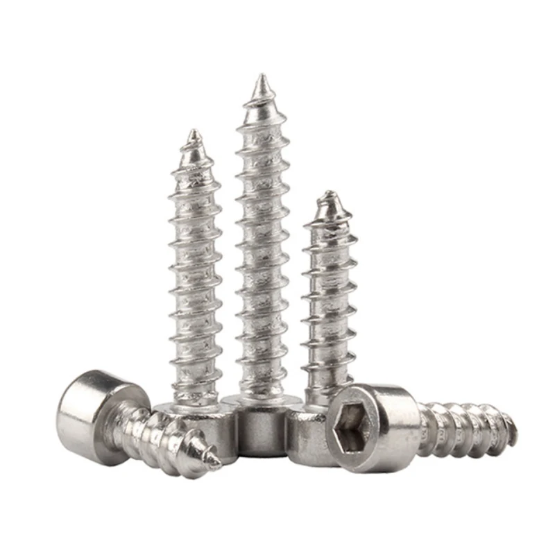 8.8 grade hexagon socket self-tapping screws high-strength carbon steel M2-M3.5 20Pcs | Строительство и ремонт