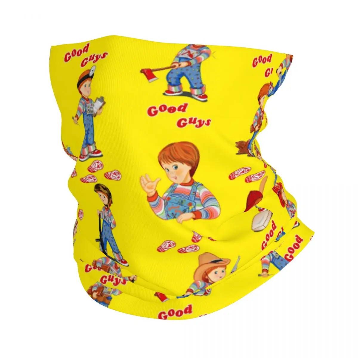 Good Guys Child's Play Bandana Neck Gaiter Printed anime Chucky Balaclavas Mask Scarf Headwear Outdoor Sports Adult Breathable