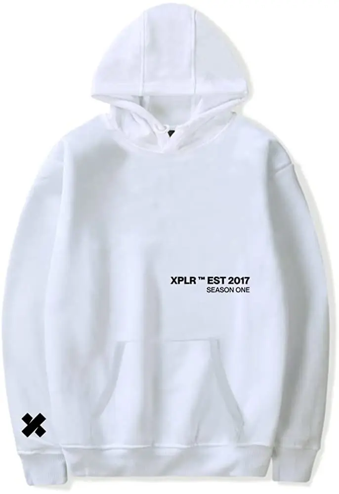 

Мужская одежда Sam and Colby Merch XPLR Seaton 1 Черная Толстовка с графическим принтом Женская Толстовка Повседневная модная одежда для мальчиков