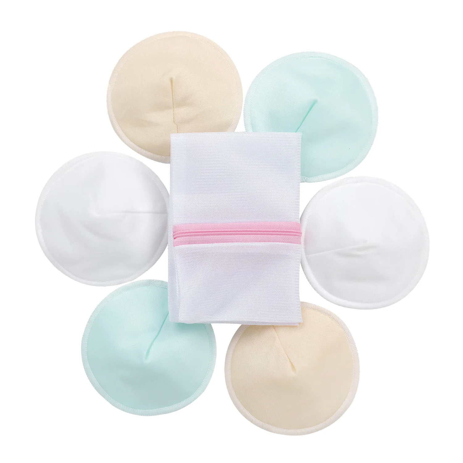 Anti-spill breast pad washable bamboo fiber breastfeeding breathable anti-breast pad