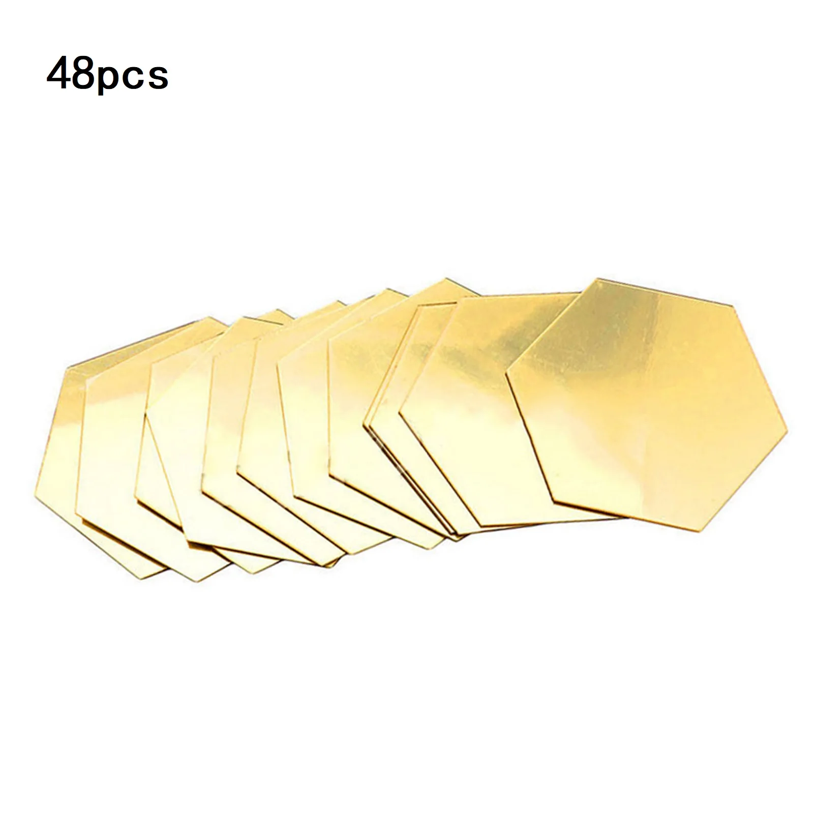 

Зеркальная Наклейка, шестигранная водостойкая и съемная Наклейка на стену, 48 шт.