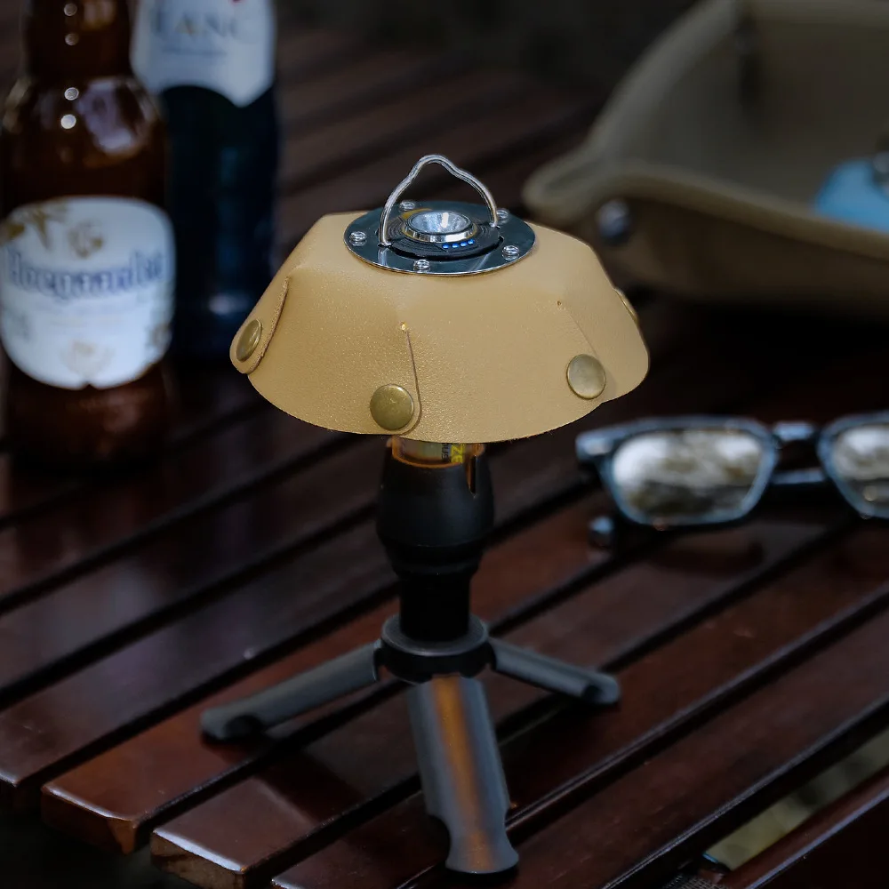 

Outdoor Camping Lampshade Retro Flower Reflective Lampshade Rainproof Lamp Cover Hanging Romantic Lamp Leather Accessories