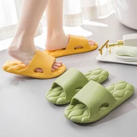 fashion slippers women thick platform slippers mute eva soft indoor home slides non slip summer beach sandals men bath shoes