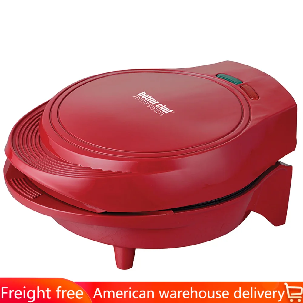 

Electric Double Omelet Maker Contact Grill in Waffle Machine Kitchen Appliances Home