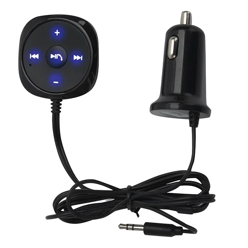 

Автомобильный Bluetooth-приемник, автомобильный адаптер 3,5 мм AUX, автомобильный комплект, адаптер Bluetooth, музыкальный приемник громкой связи для телефона iPad