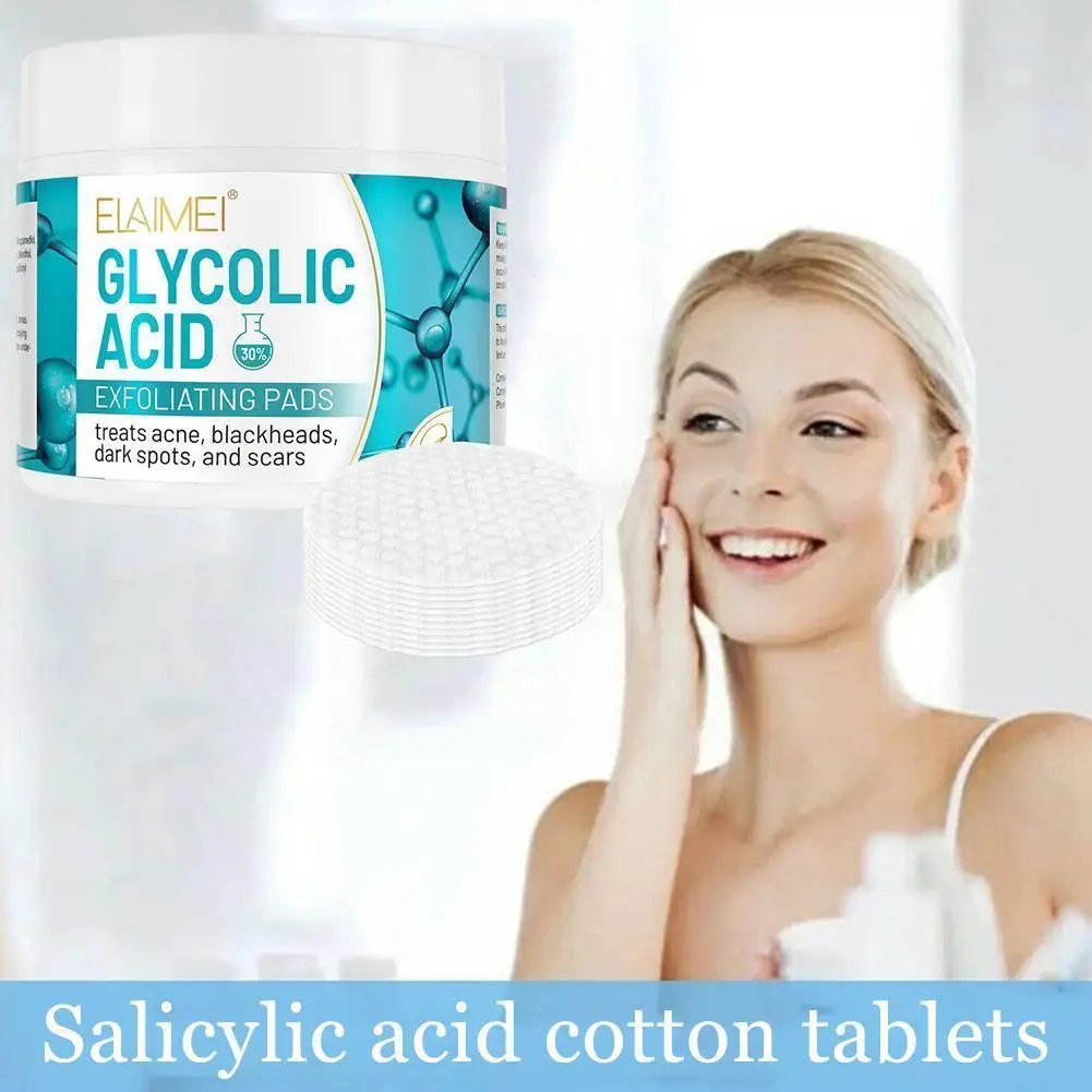 

50 Pieces Of Salicylic Acid Cotton Pads For Acne Marks And Closed Mouth Acne Blackhead Brush Acid Cleansing And Shrinking P B3w8
