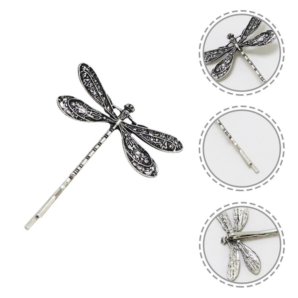 

4Pcs Metal Hair Clips Dragonfly Hair Clip French Hair Barrette Metal Bobby Barrettes Retro Bobby Hairpin