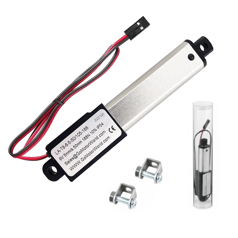 DC12V Mirco Electric Linear Actuator 30N/60N/90N/180N  For Cabinets Window Opener Robitcs With Free Bracket