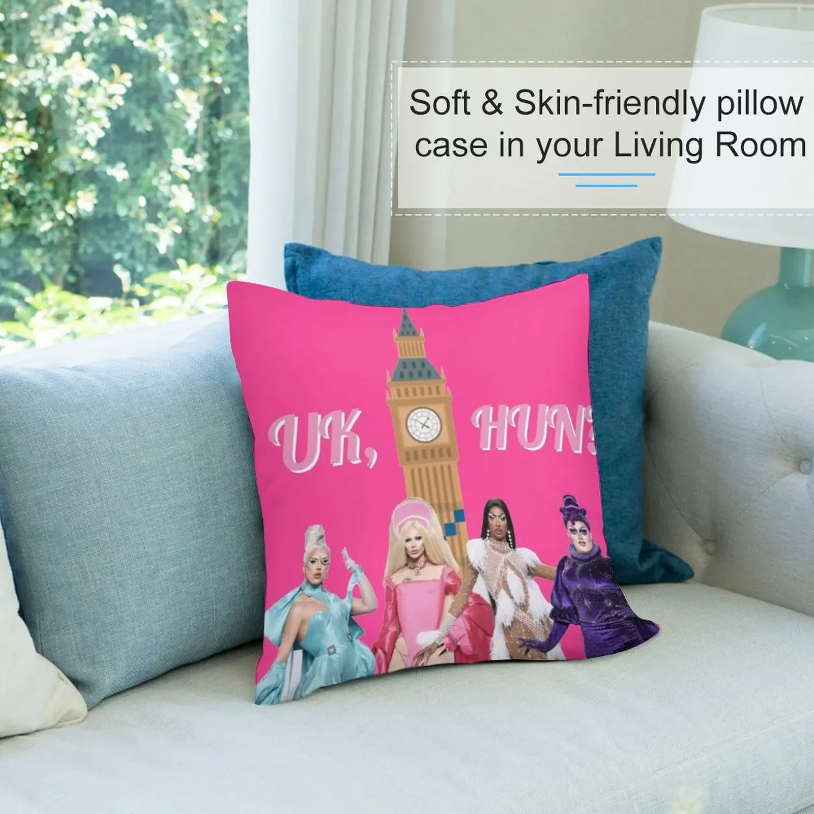 Великобритания Hun RuPauls Drag Race UK United Kingdolls Декоративная подушка Новогодняя осенняя